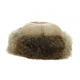 Boyarka faux fur polyester beige toque - Traclet