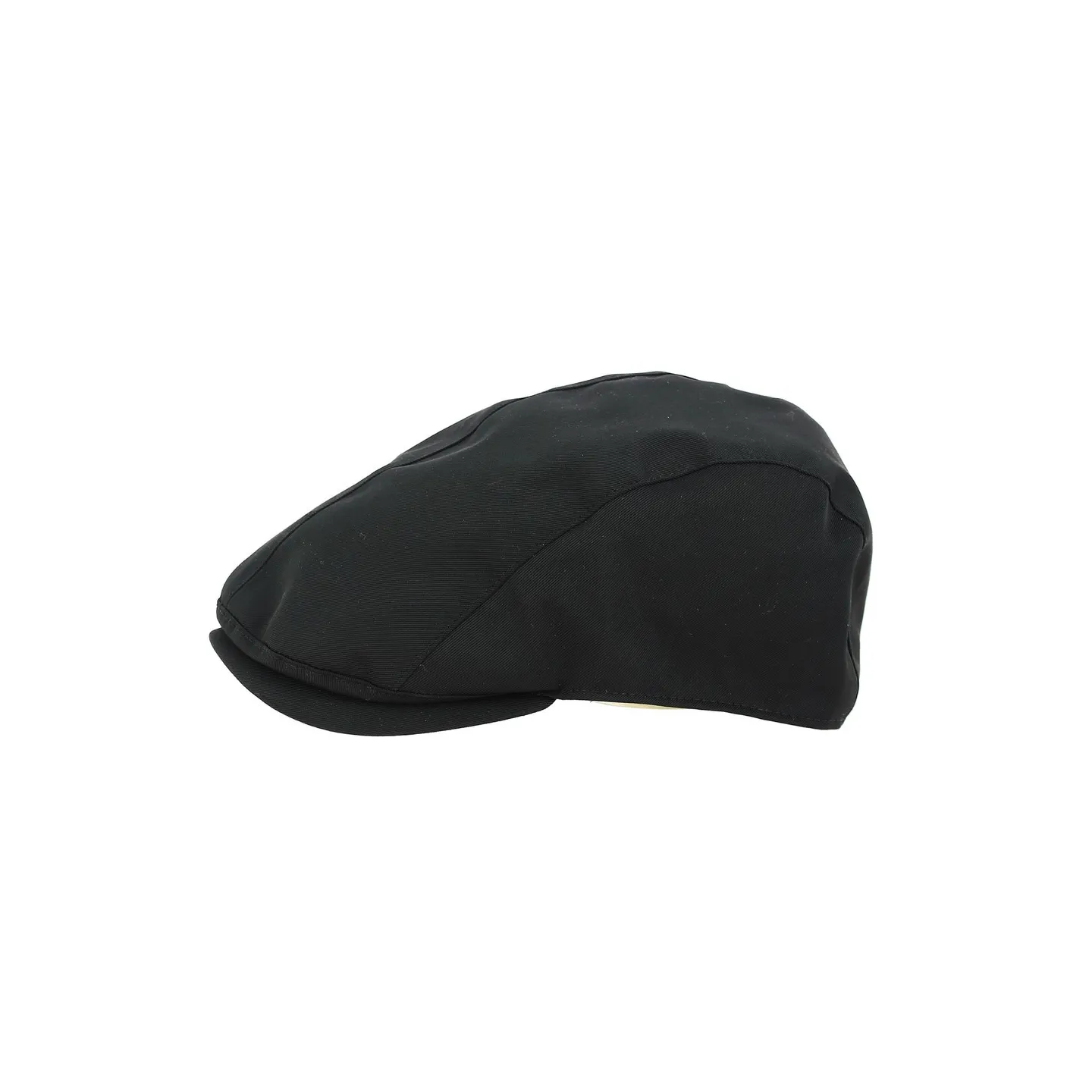 David polyester flat cap black - Crambes