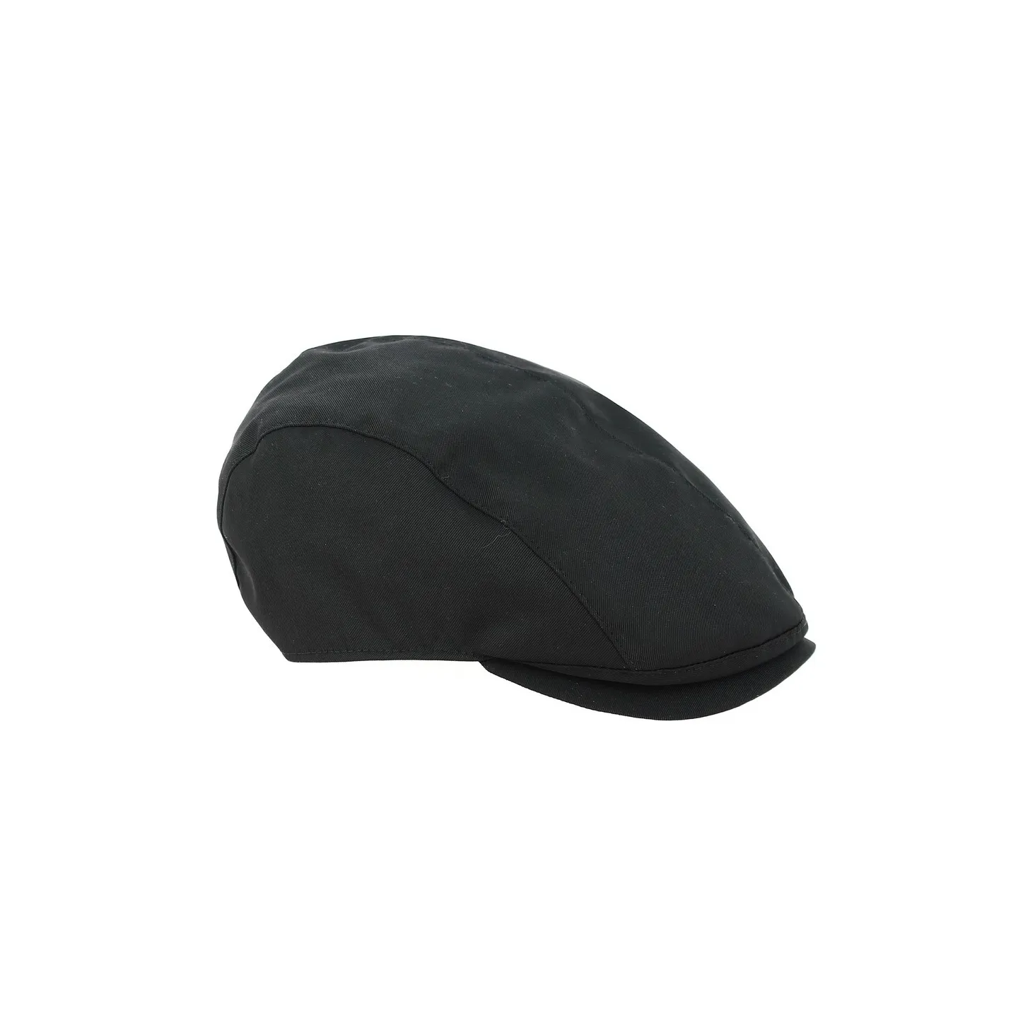 David polyester flat cap black - Crambes