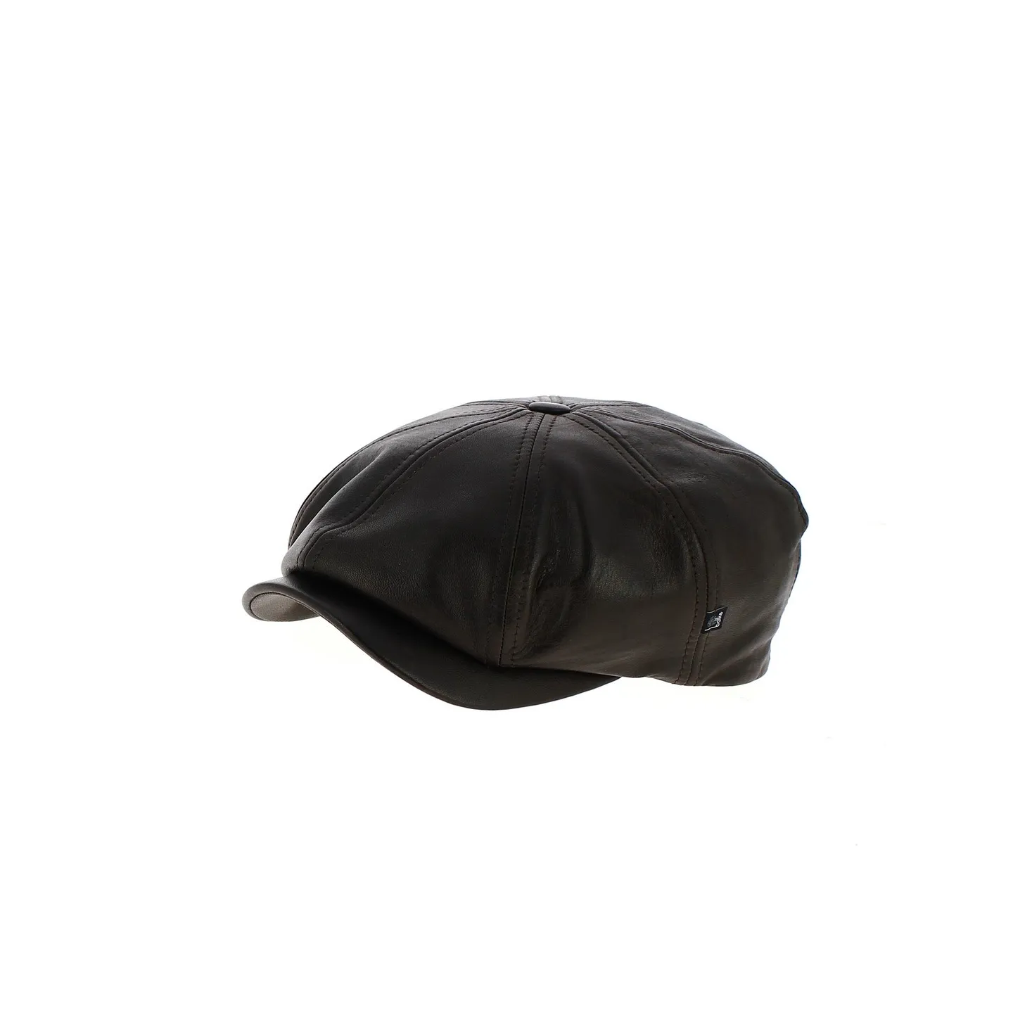 Brown leather Hatteras cap - Traclet