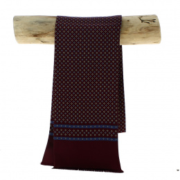 Nyta burgundy silk scarf - Traclet