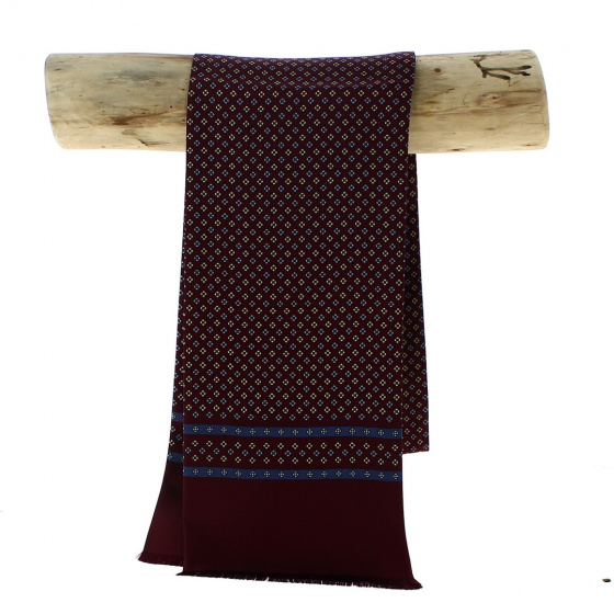 Nyta burgundy silk scarf - Traclet