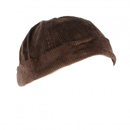 Brown cotton miki hat - Traclet