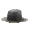 Chapeau Traveller coton marron et rayures tricolores - Flechet