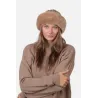 Brown Faux Fur Cable Beanie-Hat - Barts Reference: 7136 | Traclet Hat Shop