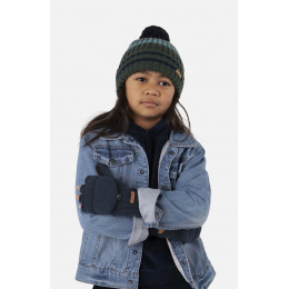 Barts Black Haakon Wool Gloves/Mittens for Children