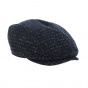 Flat cap Didier wool blue night - Crambes