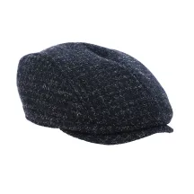 Flat cap Didier wool blue night - Crambes