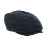 Flat cap Didier wool blue night - Crambes