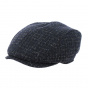 Flat cap Didier wool blue night - Crambes