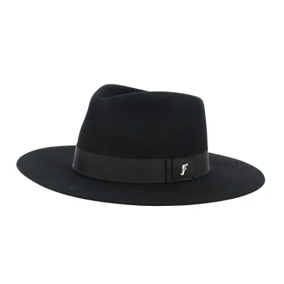 Chapeau Fedora Feutre poil de lapin Noir - Flechet