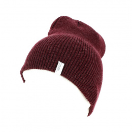 The Flt acrylic beanie burgundy - Coal