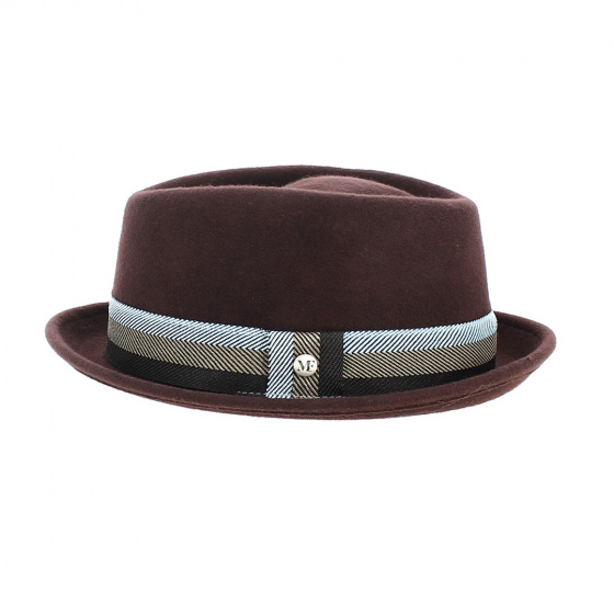 Chapeau Porkpie laine marron - Flechet Chapeau Porkpie laine marron - Flechet
