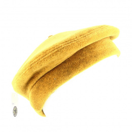 Anaïs polyester fleece beret Mustard - Traclet