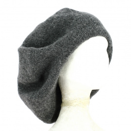 Irish Wool Beret Grey Charcoal - Traclet