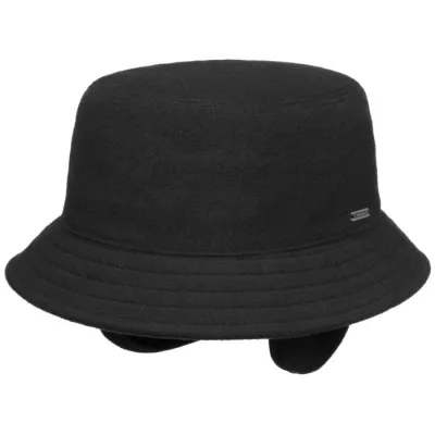 Bob Hat Wool Earflaps Black - Stetson