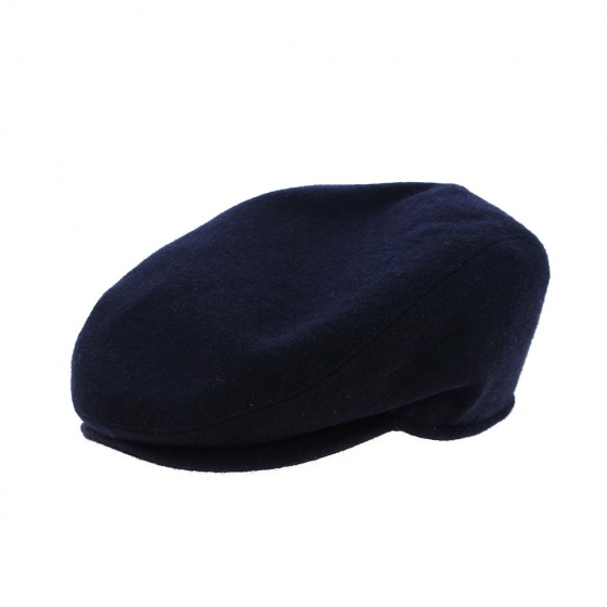 Firenze cap with navy blue earflaps - Traclet