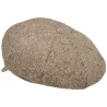 Casquette Gavroche Coco Tweed Marron & Beige   Reference : 4019 | Chapellerie Traclet