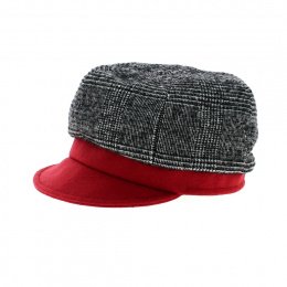 Cap Gavroche Cindy Red and black - Mayser