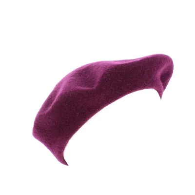 Beret saint germain prune