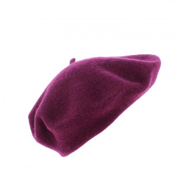 Beret saint germain prune