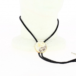 Bolo Tie Texas Argent & Or