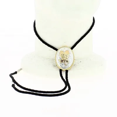 Bolo Tie Aigle Argent & Or