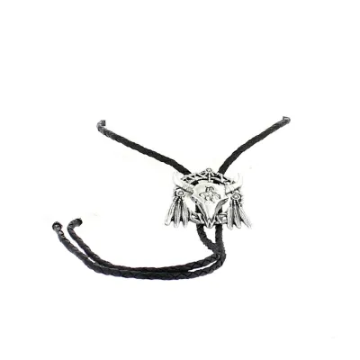 Bolo Tie Tête de Taureau Argent