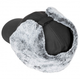 Black Sherwood Hunter Cap with Ear Flaps - Traclet