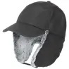 Casquette De Chasseur Sherwood Cache Oreille Noir - Traclet  - achat casquette de chasse - casquette chasse Reference : 14255| C