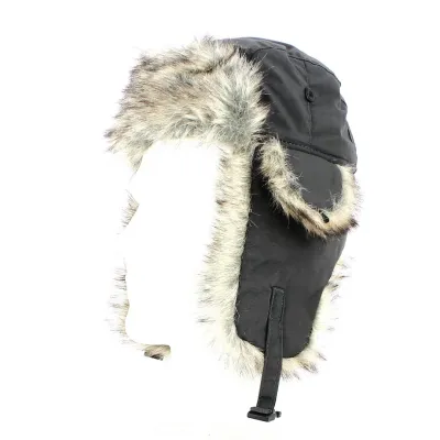 Chapka imperméable Marron Fausse Fourrure - Traclet