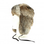 Chapka Real Fur Rabbit Light Brown - Traclet