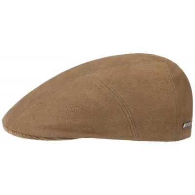 Casquette Plate Ivy Cap Coton marron Stetson