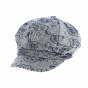 Gavroche Retro Summer Edelweiss light blue cotton cap- Traclet