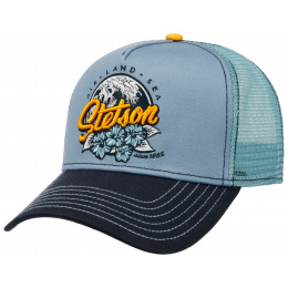 Air Land Sea Trucker Cap blue - Stetson