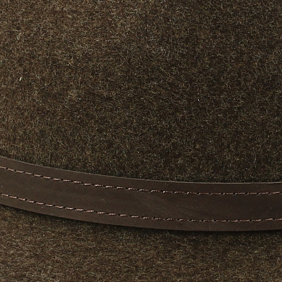 Chapeau Traveller Nassau Feutre Laine Marron- Traclet