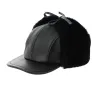 Adventurer Cap Leather & Lamb Black - Traclet