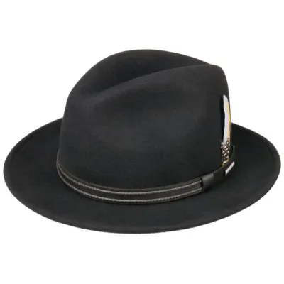 Chapeau Fedora Chelsea Vitafelt Noir - Stetson