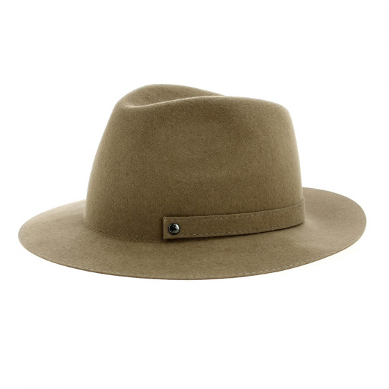 Matera Foldable Fur Felt Hat in Beige - Traclet