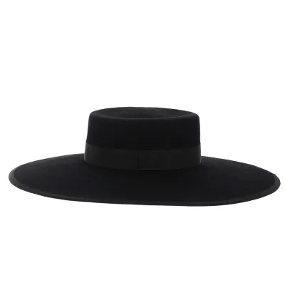 Chapeau Cordobes Andalou Feutre Laine Noir - Traclet