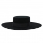 Cordobes Sierra Wool Felt Hat Black - Traclet