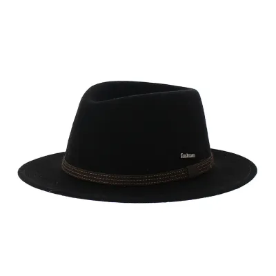 Chapeau Fedora Le Falo Feutre laine Noir - Traclet