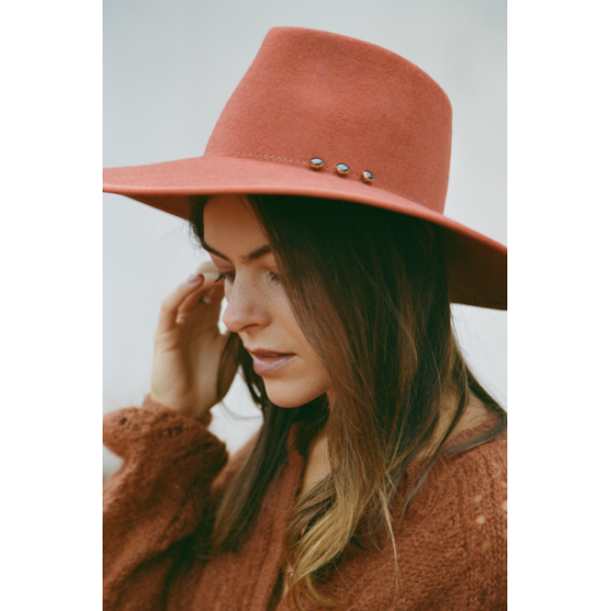 Paula Terracotta Hat - without scarf - Goodbye Lorette