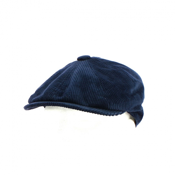 Hatteras Jerry Corduroy Cap Navy - Traclet Hatteras Jerry Corduroy Cap Navy - Traclet