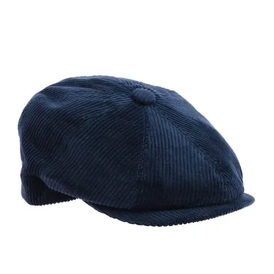 Casquette Hatteras Jerry Velours Côtelé Marine - Traclet