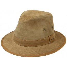 Beige Leather Traveller Hat - Stetson