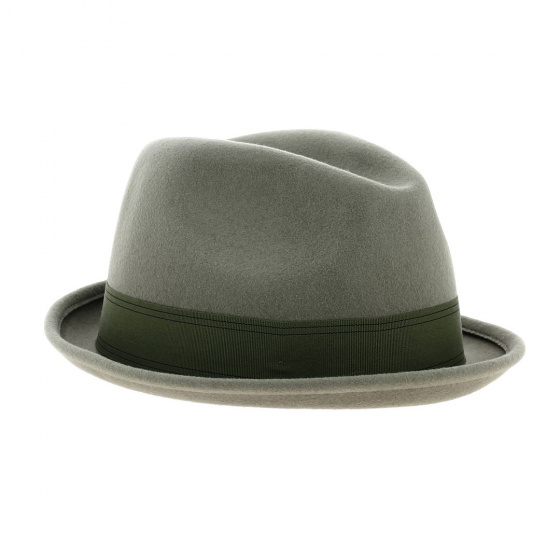 Grey-Green Gain Trilby Hat - Brixton