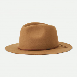 Wesley Fedora Felt Wool Bronze Hat - Brixton