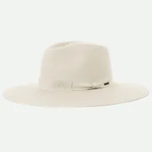 Chapeau Fedora Jo Rancher Feutre Laine Blanc crème - Brixton