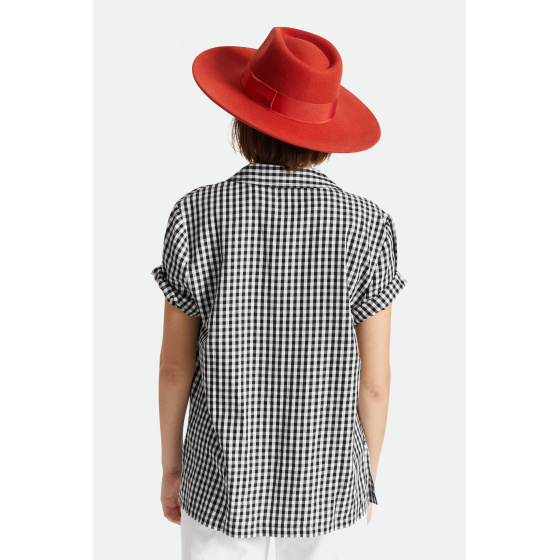 Chapeau Fedora Joanna Feutre Laine Orange Phoenix - Brixton Chapeau Fedora Joanna Feutre Laine Orange Phoenix - Brixton